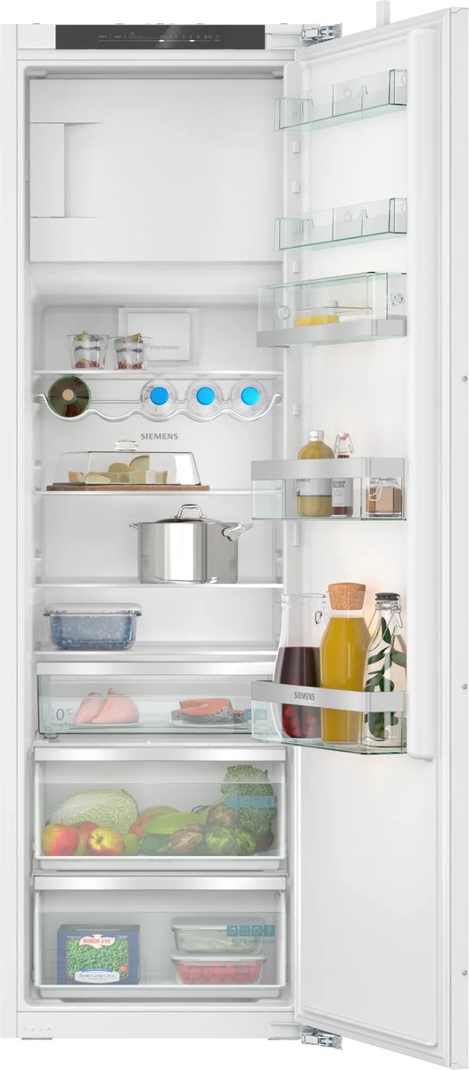 Siemens KI82LADD0 ingebouwde koelkast - 80 cm hoogte - vaste deurscharnier - LED-verlichting - omkeerbare deur - wit
