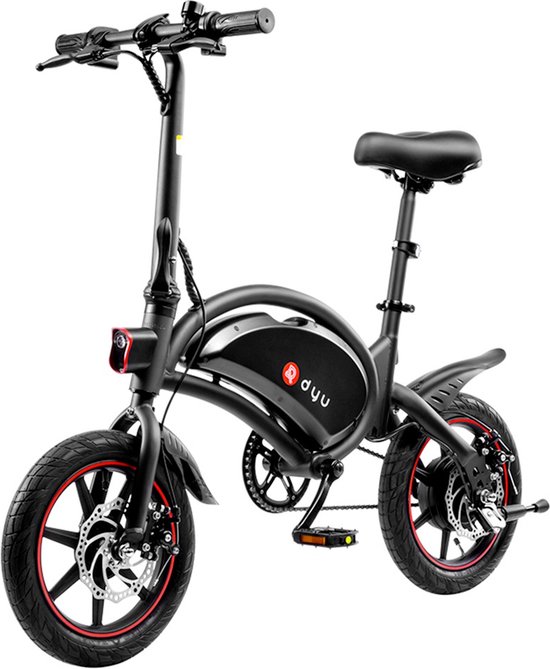 DYU D3F RIJKLAAR GELEVERD - 10Ah batterij 250W E-Bike Camper Bike