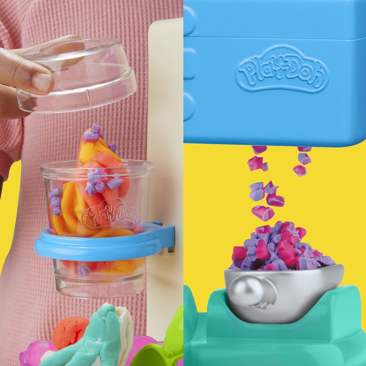 Play-Doh Rainbow Softijs Speelset - Boetseerklei - Inclusief 5 Play-Doh potjes — afbeelding 13