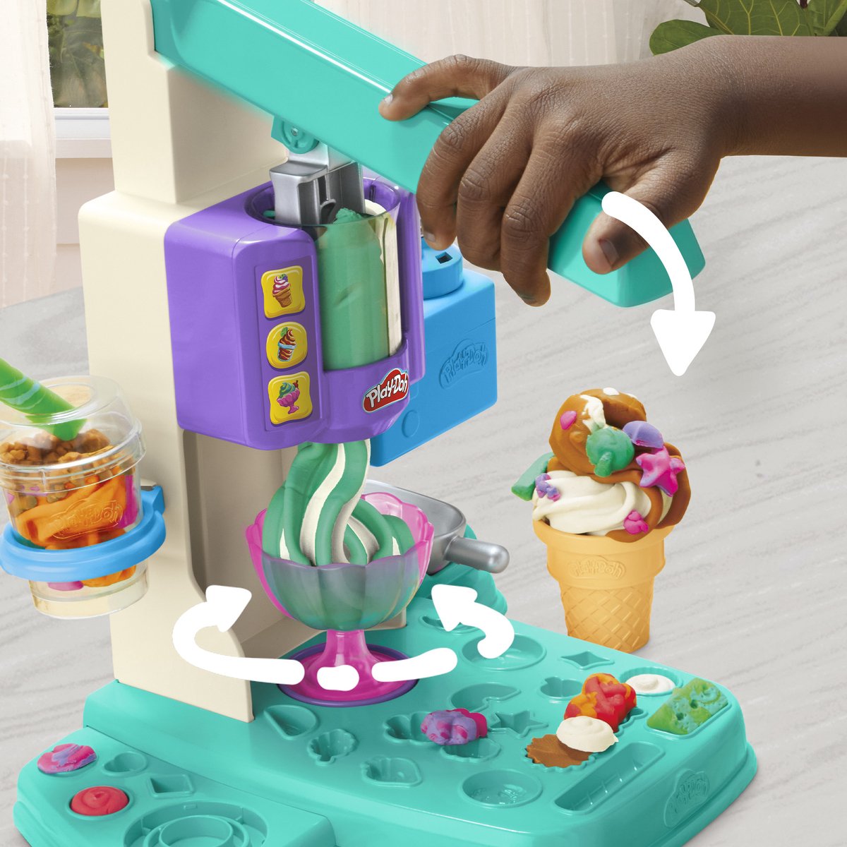 Play-Doh Rainbow Softijs Speelset - Boetseerklei - Inclusief 5 Play-Doh potjes — afbeelding 15