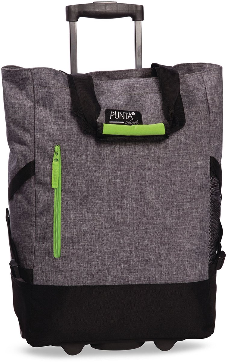 Fabrizio - Punta - shoppingtrolley - boodschappenkar - Grijs/Lime