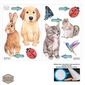 Hondje, Poesje, Konijntje Meubel-, Muurstickers.