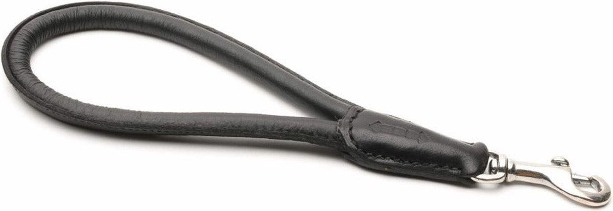 Goedkoopste 665 Leather - Leiband - Korte Zwarte Hondenriem - City Leash - Short Leash