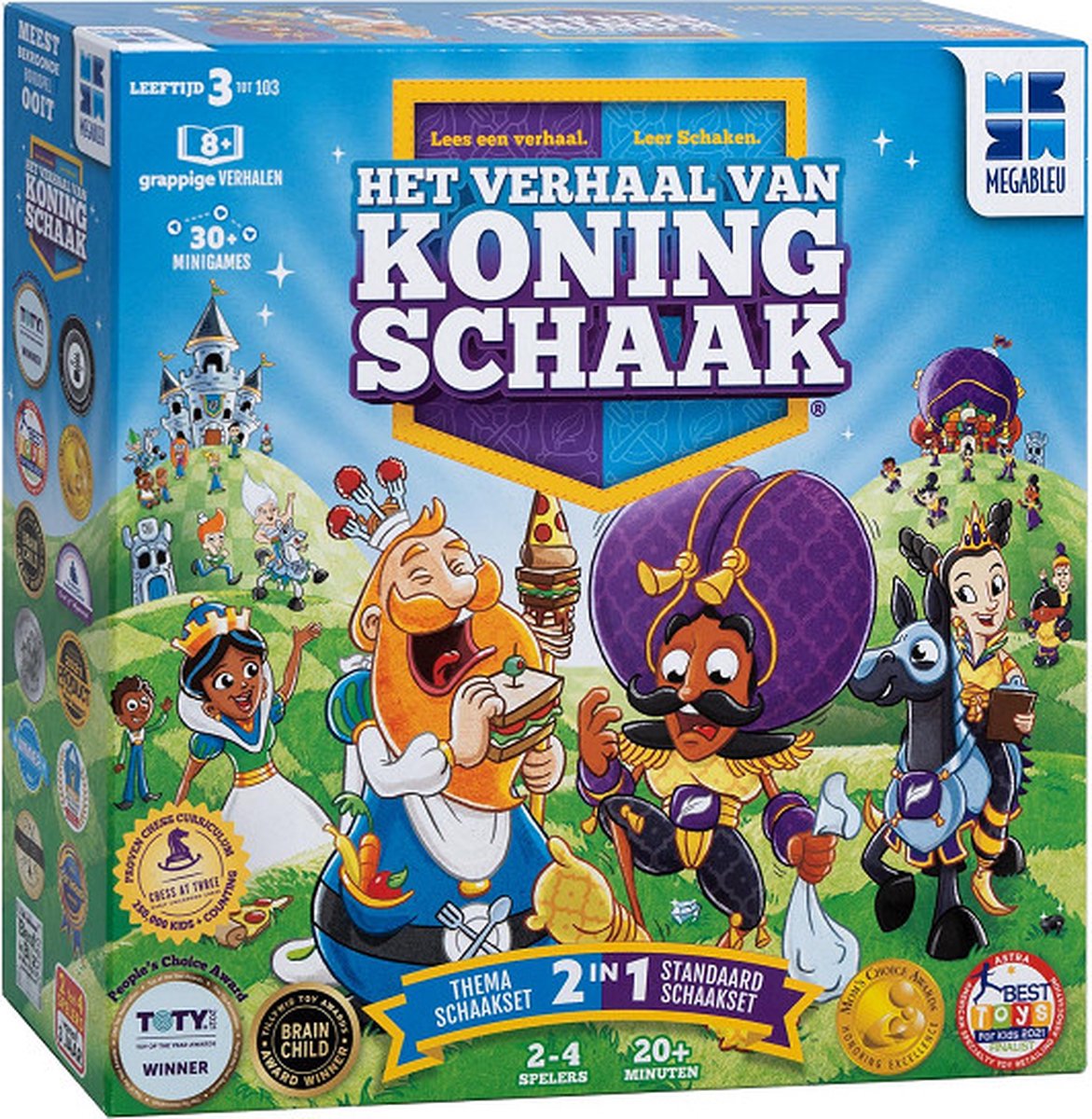 Het verhaal van Koning Schaak - Bordspellen - Gezelschapsspel voor Familie - Leren Schaken - Winnaar Speelgoed van Het Jaar Nederland 2022 STEAM