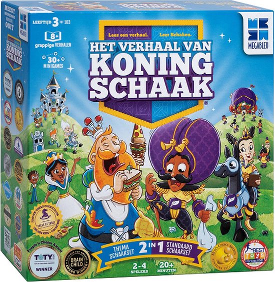 Foto: Het verhaal van koning schaak bordspel spelletjes voor kinderen leren schaken winnaar speelgoed van het jaar nederland 2022 steam 2 player games