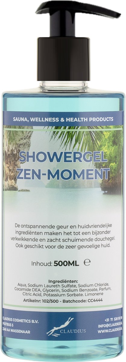 Goedkoopste Douchegel Zen Moment 500 ml - met gratis pomp - Showergel