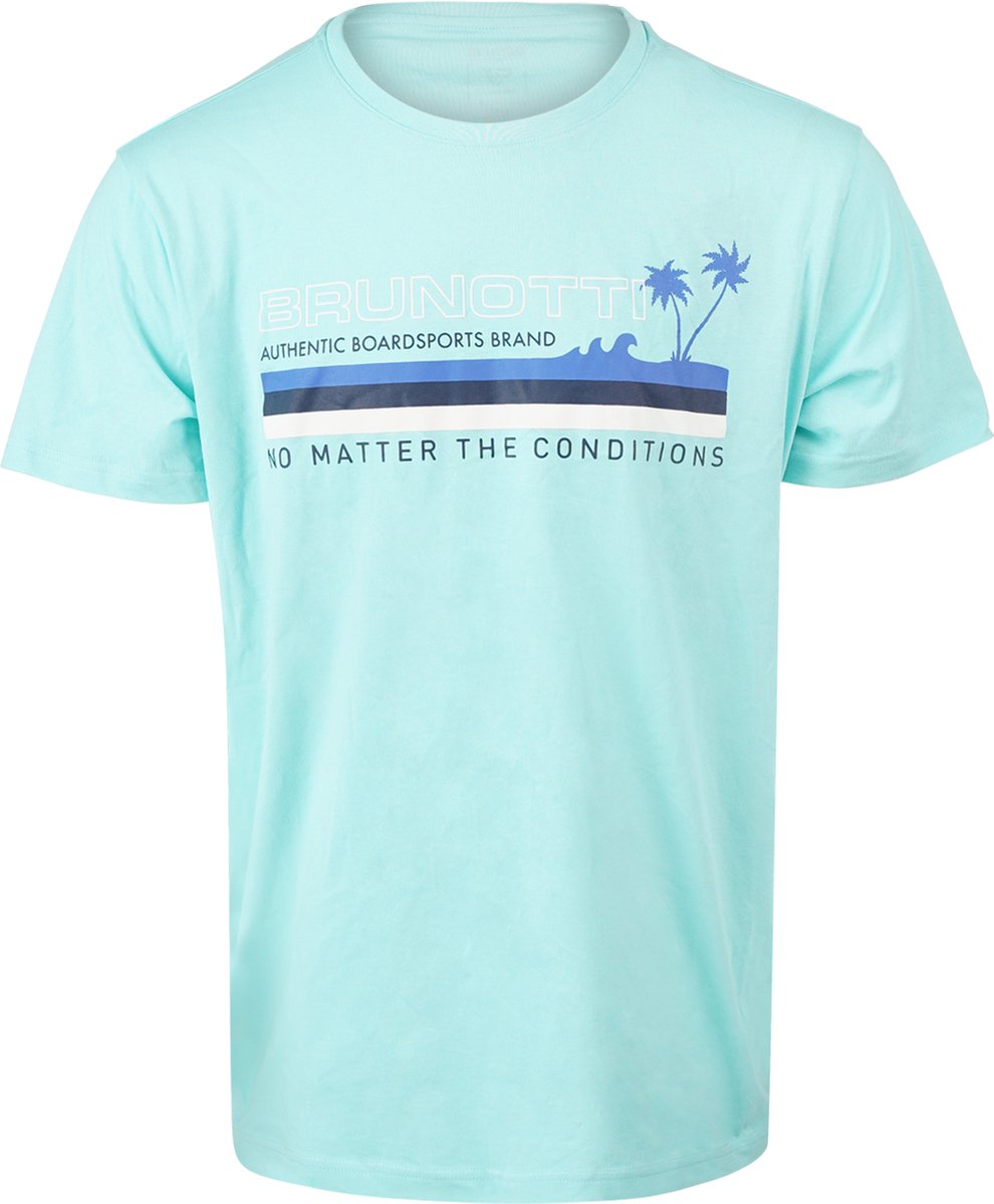 Brunotti Leeway Heren T-shirt – L Blauw