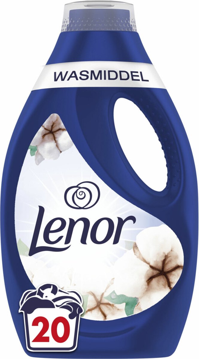 Goedkoopste Lenor Vloeibaar Wasmiddel Katoen Fris 20 Wasbeurten 900 ml
