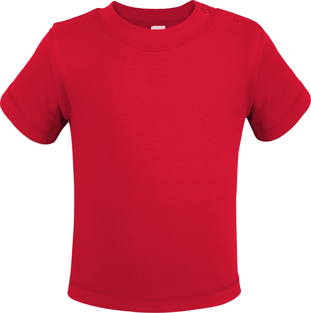 Baby t-shirt met korte mouwen - Red - Maat 62/68 - Link Kids Wear