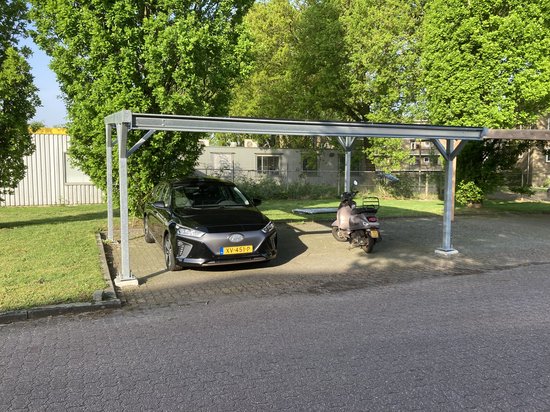 Stalen Solar Carport Dubbel