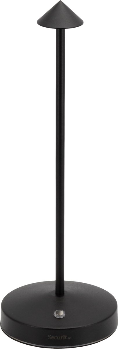 Tafellamp Angelina Zwart D10,5xh30cm Led Dimbaar - Incl Magnetische Laadkabel