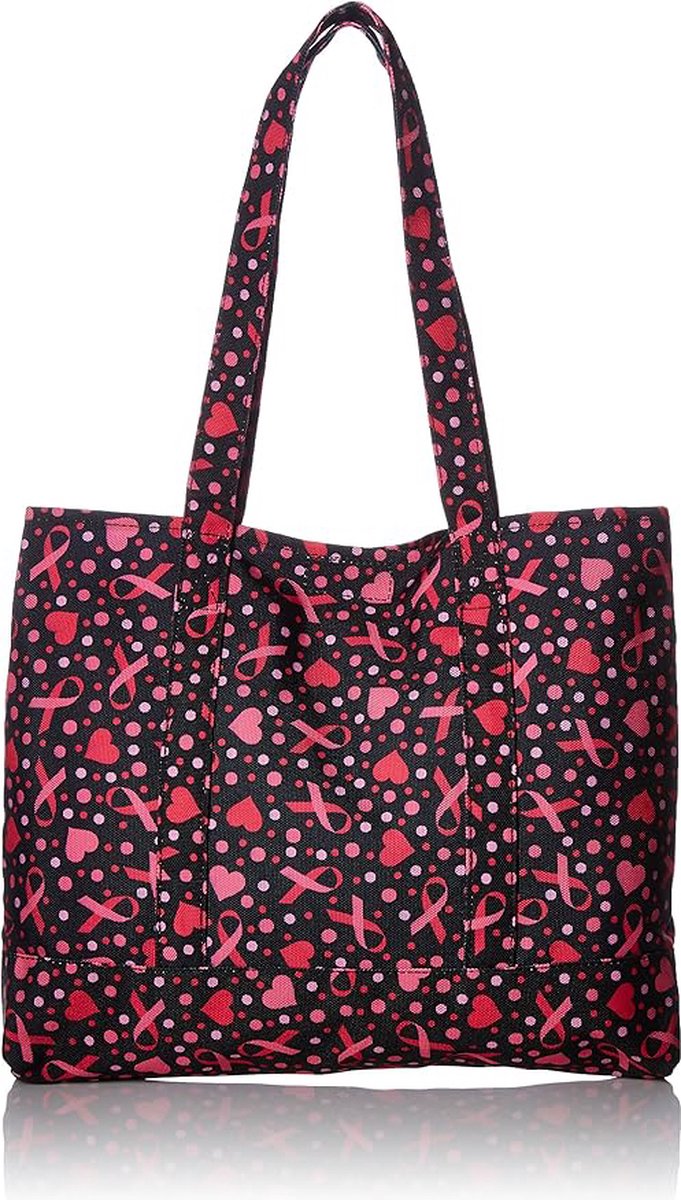 Prestige Medical Draagtas Canvas "Ribbons Hearts" - Zorg - Zuster Tas - Cadeau - Verpleegster Accessoires