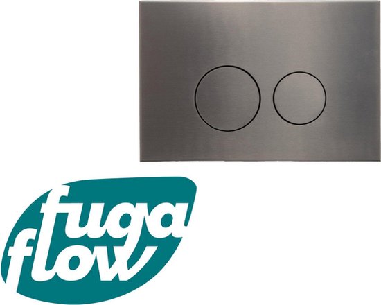 Foto: Fugaflow metal bedieningsplaat bedieningspaneel voor geberit up320 inbouwreservoir dualflush ronde knoppen metaal gunmetal