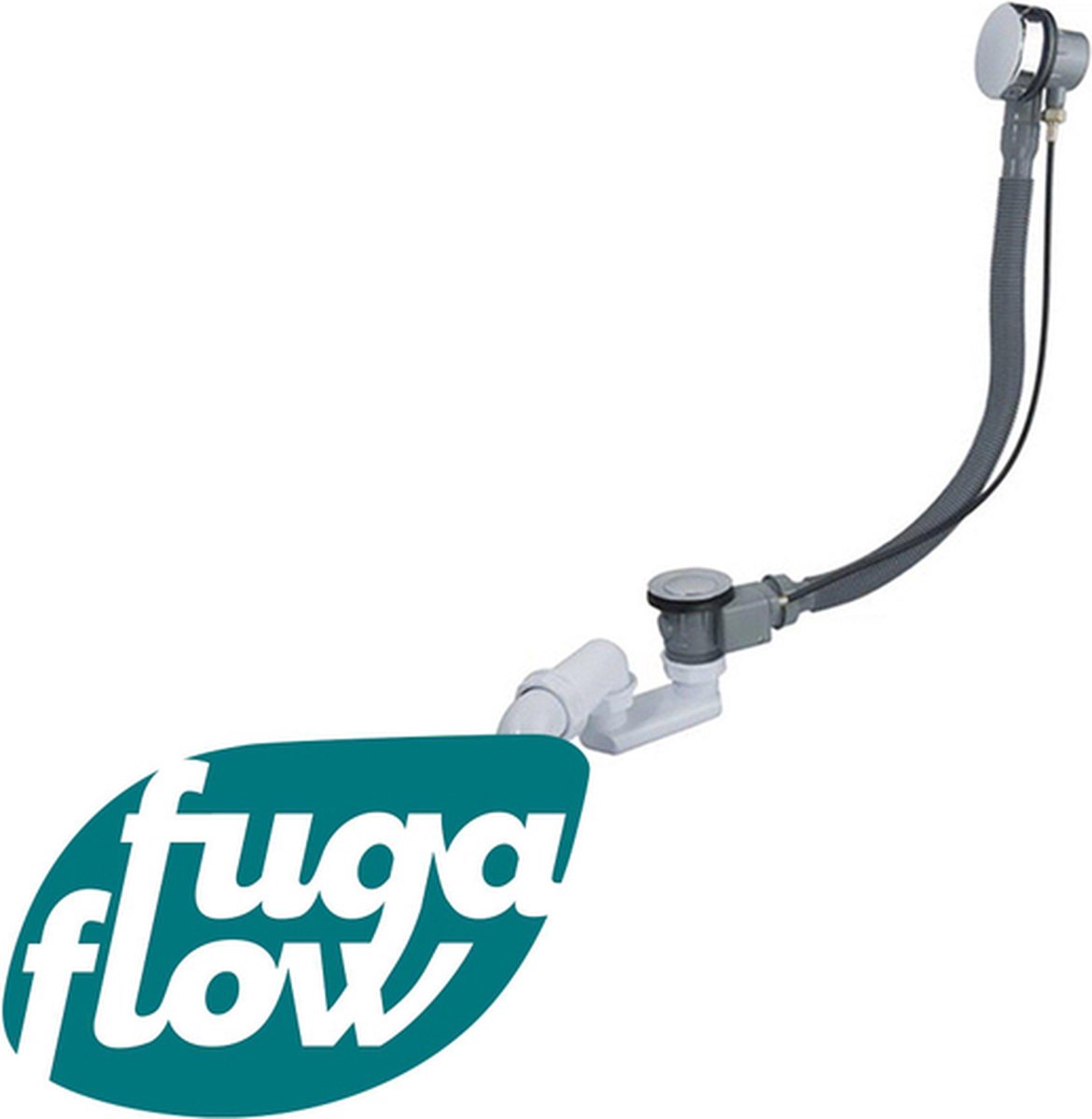FugaFlow Leiria badafvoercombinatie – Klikwaste – Chroom