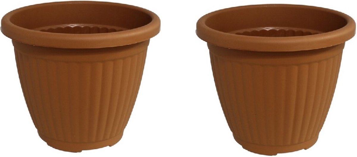 Bloempot Terra voor binnen & buiten - hoogwaardig kunststof 