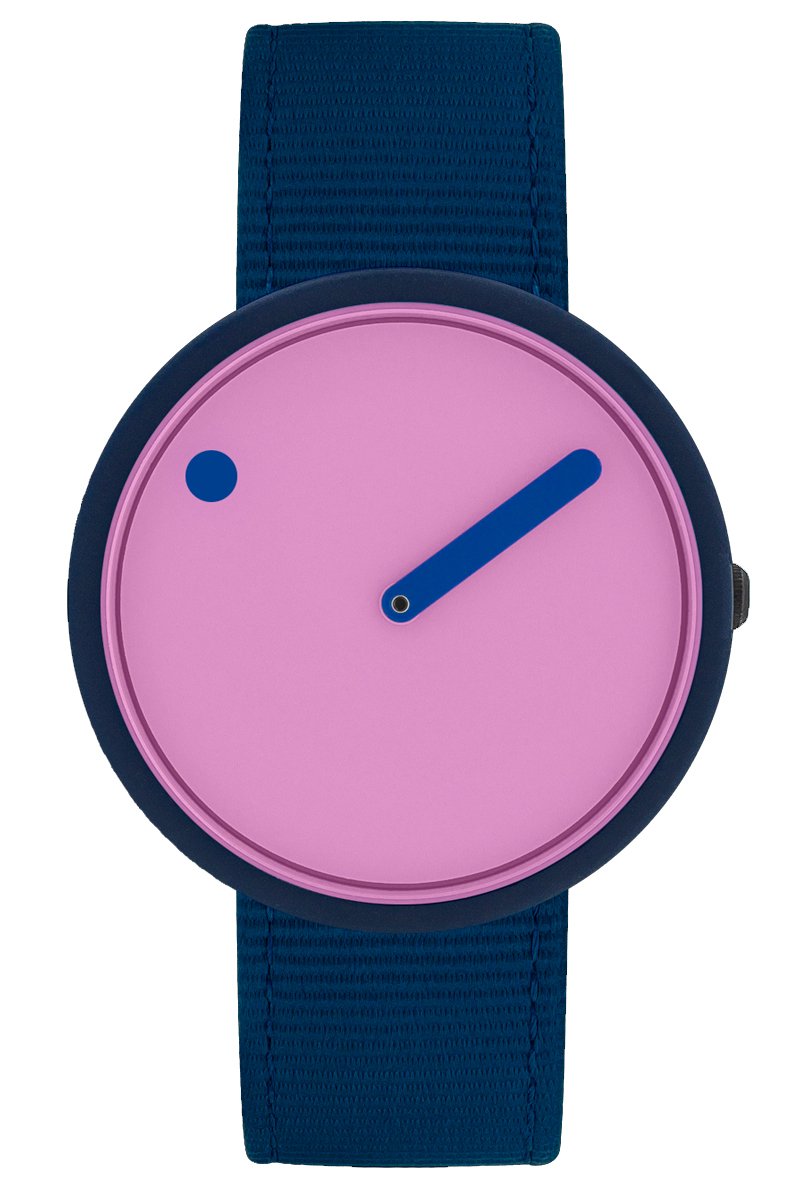 Picto Ocean Ghost Nets Pink Reef - Navy Blue Designhorloge - Roze Blauw - R44005-R001 - 40mm