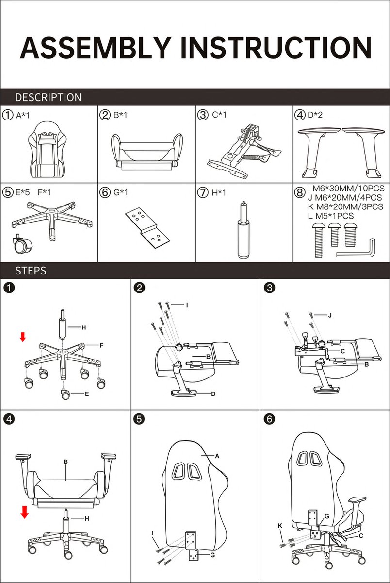 FOXSPORT Gamestoel - Gaming Chair - Ergonomisch - Verstelbaar - Met lendensteun en hoofdsteun - Met voetsteun - Bureaustoel - Racing -Wit / Blauw – foto 7
