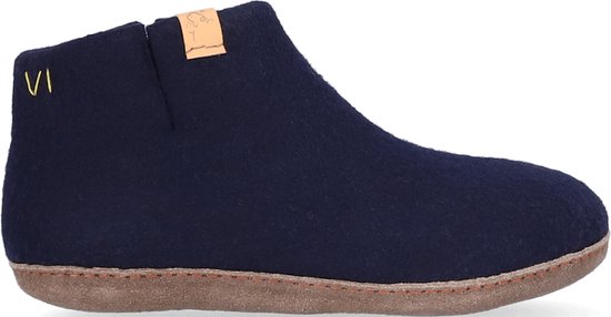 Tofvel - Mula Wolvilt Sloffen Navy Blue - Maat 47