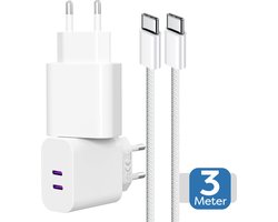 40w GaN Fast Charger - Usb C Oplader 3 Meter - Usb C naar usb C - Oplader set voor telefoon / tablet / e-reader / gsm / laptop