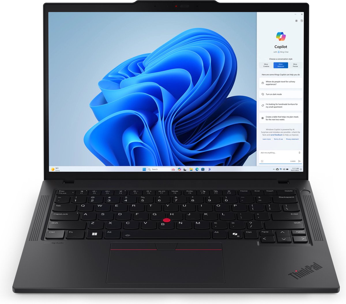 Lenovo ThinkPad T14 AMD Ryzen™ 5 PRO 8540U Laptop 356 cm (14") WUXGA 16 GB DDR5-SDRAM 512 GB SSD Wi-Fi 6E (802.11ax) Windows 11 Pro Zwart
