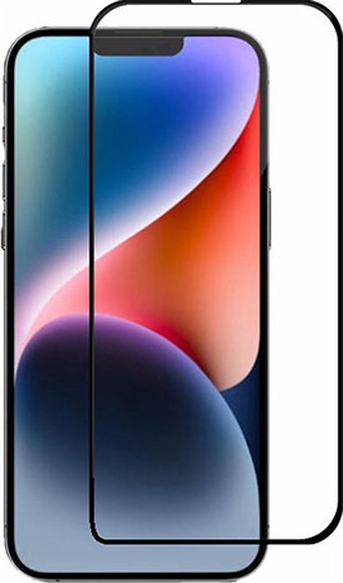 Screenprotector Geschikt voor iPhone 14 Screenprotector Glas Gehard Tempered Glass Full Cover - Screenprotector Geschikt voor iPhone 14 Screen Protector Screen Cover - 3D Clear - Met zwarte randjes