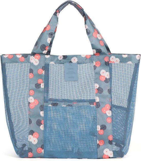 Mesh Beach Bag Grote mesh-strandtas, nettas voor het opbergen