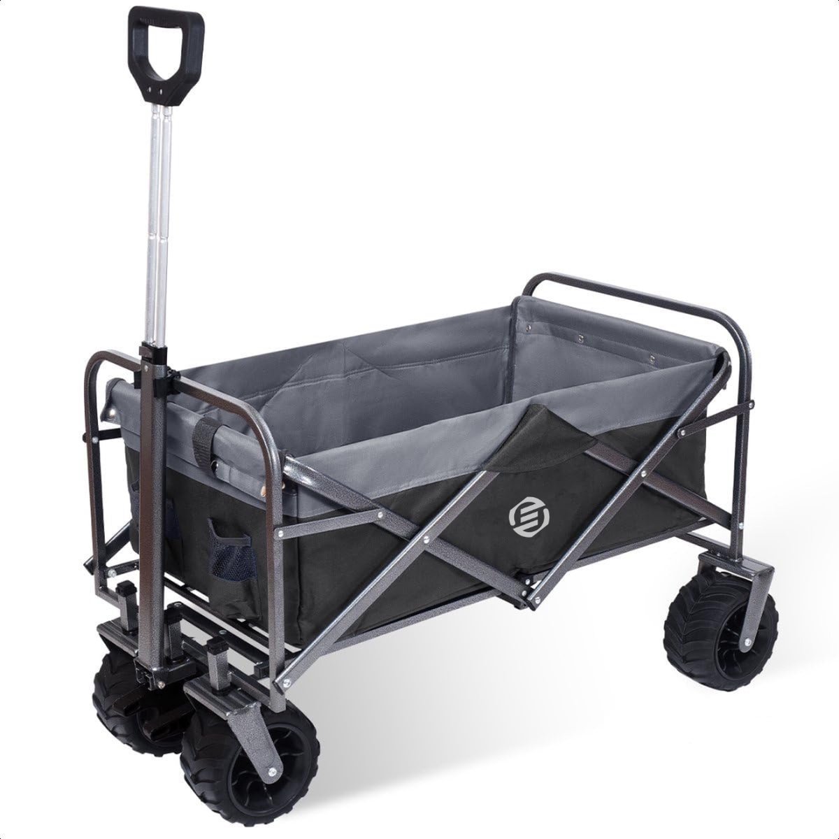 Equivera Bolderkar - Opvouwbare Bolderkar - Bolderwagen - Draaibare Wielen - Meerdere Standen - Strandkar