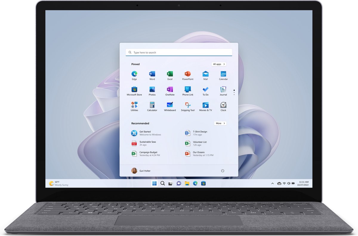Microsoft Surface Laptop 5 | i5-1245U | intel(R) Iris(R) Xe Graphics | 33.0 (13″) | 256GB SSD | DDR4 | US | WiFi | Windows 11 Pro