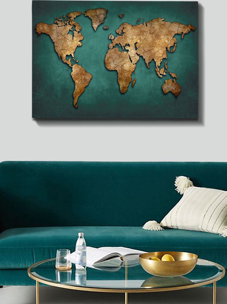Bract Decoratief canvas schilderij | Houten lijst | 70 x 100 cm - Emob - Canvas foto -
