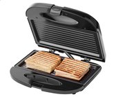 Tomado TGS2000B - Tosti ijzer - Grillapparaat - PFAS vrij - Tosti apparaat - 21,5 x 12 cm - 750 watt - Zwart