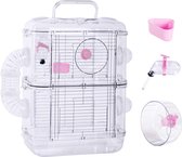 Hamsterkooi met Hamsterspeelgoed - Rattenkooi - Hamster Kooi - Hamster Huisje - Knaagdierhok - Knaagdierenkooi