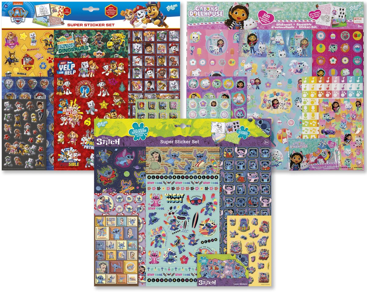 Disney Stitch stickers - Totum super stickerset XL 7 vellen | speelgoed knutselen en stickeren meisjes en jongens - incl. luxe stickers en spelletjes — afbeelding 9