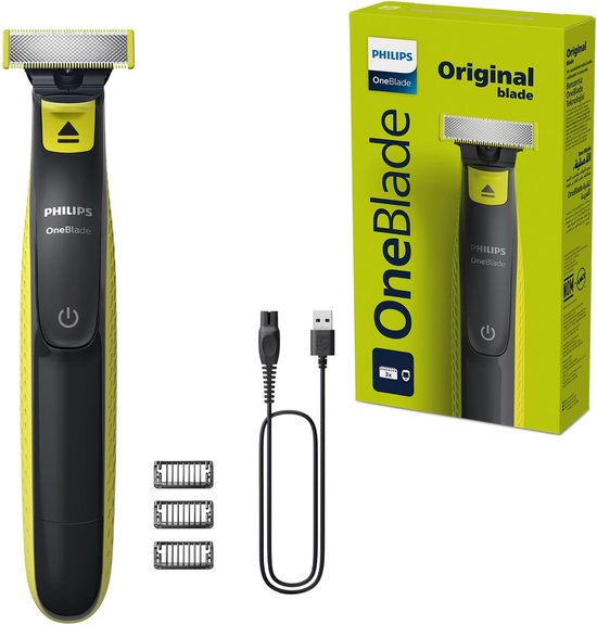 Foto: Philips oneblade face qp2724 10 baardtrimmer trimmer scheerapparaat en styler in 1 3 trim opzetstukken