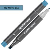 Stylefile Twin Marker - Marineblauw - Deze hoge kwaliteit stift is ideaal voor designers, architecten, graffiti artiesten, cartoonisten, & ontwerp studenten