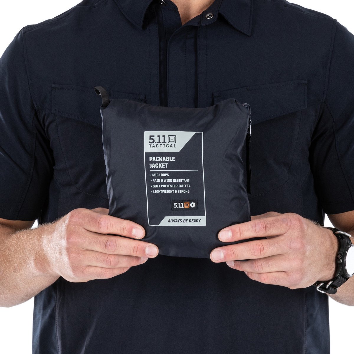 48035 5.11 Tactical, Packable Jacket 019 Black