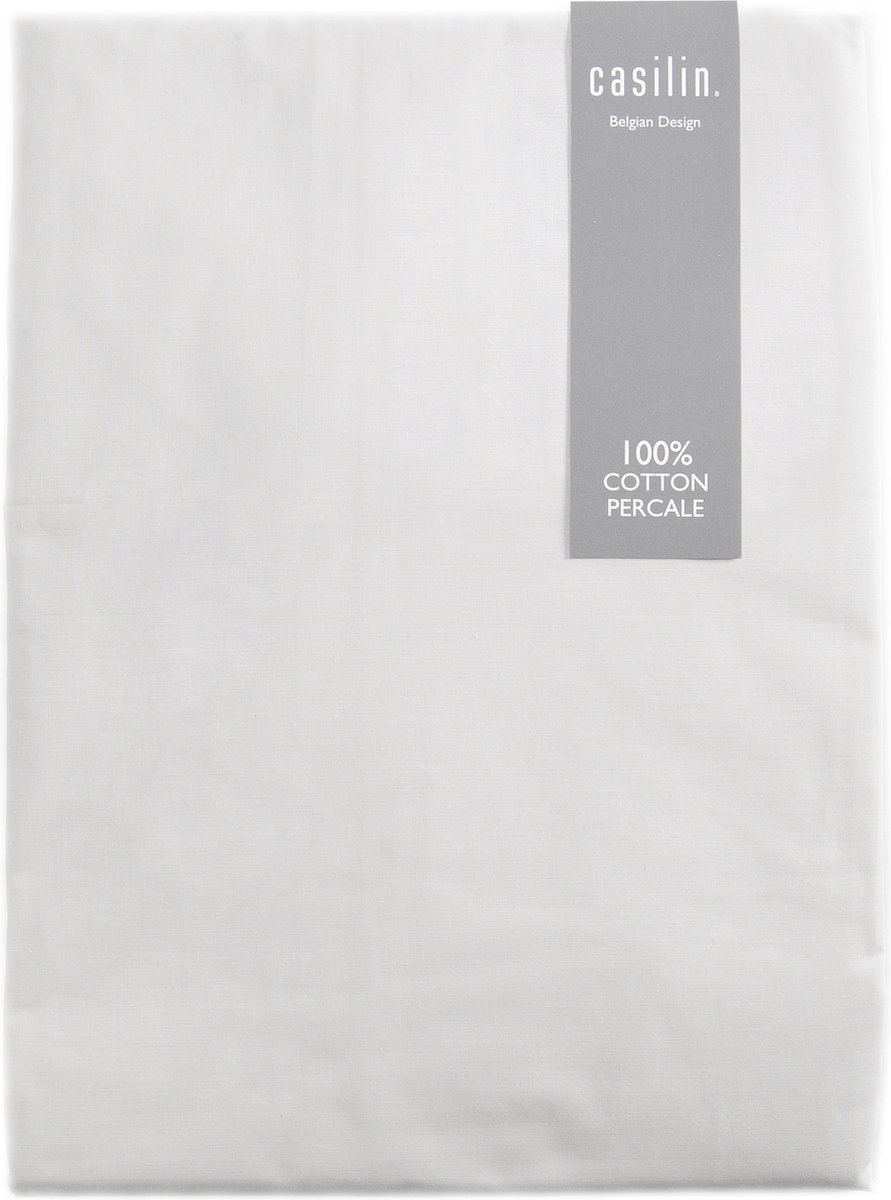 Casilin - Luxe Hoeslaken - Perkal Katoen - Lichtgrijs - 160x200cm