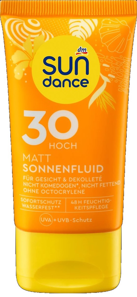 SUNDANCE Zonnebrand gezicht & decolleté SPF 30 - Matterende zonnebrandcreme - SPF 30 - 50 ml