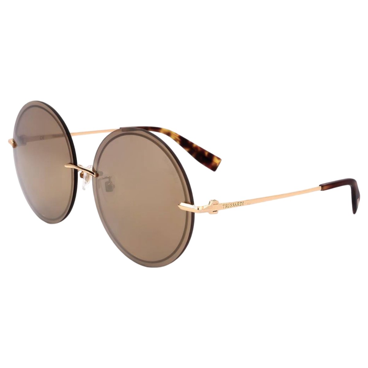 Trussardi STR219F 300G Zonnebril - Dames - Goudkleurig