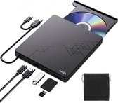 Vesfy Externe DVD/CD Speler en Brander - Compatibel met Windows, Mac en Linux - USB 3.0 Hoge Snelheid