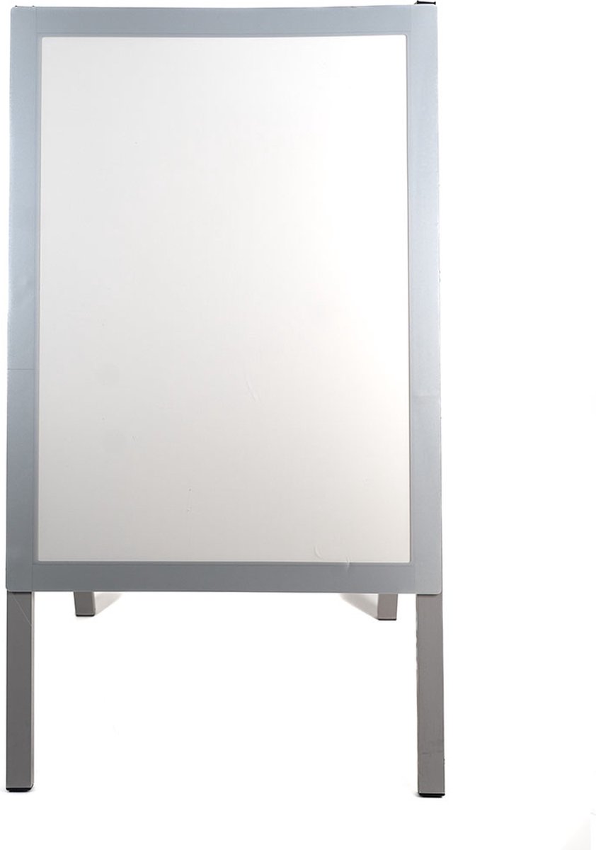 INFOFRAME Klapbord A1 - (59,4 x 84 cm) - Stoepbord - Reclamebord - Zilver