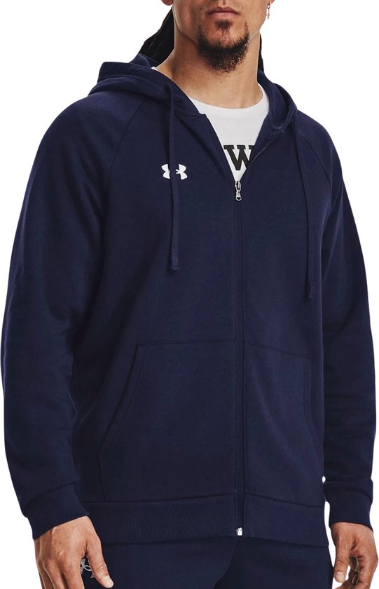 Under Armour Rival Fleece FZ Vest - Gilet de sport pour homme - Marine - M