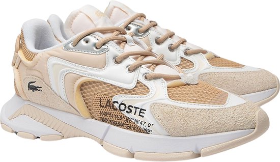 Foto: Lacoste l003 neo lage sneakers leren sneaker heren beige maat 43