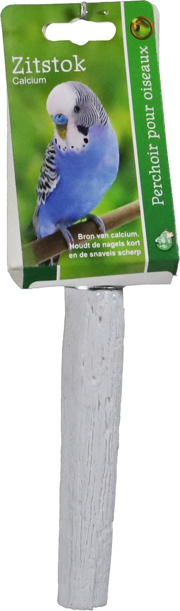 De Boon Zitstok Calcium Wit + Schroefdraad 15CM