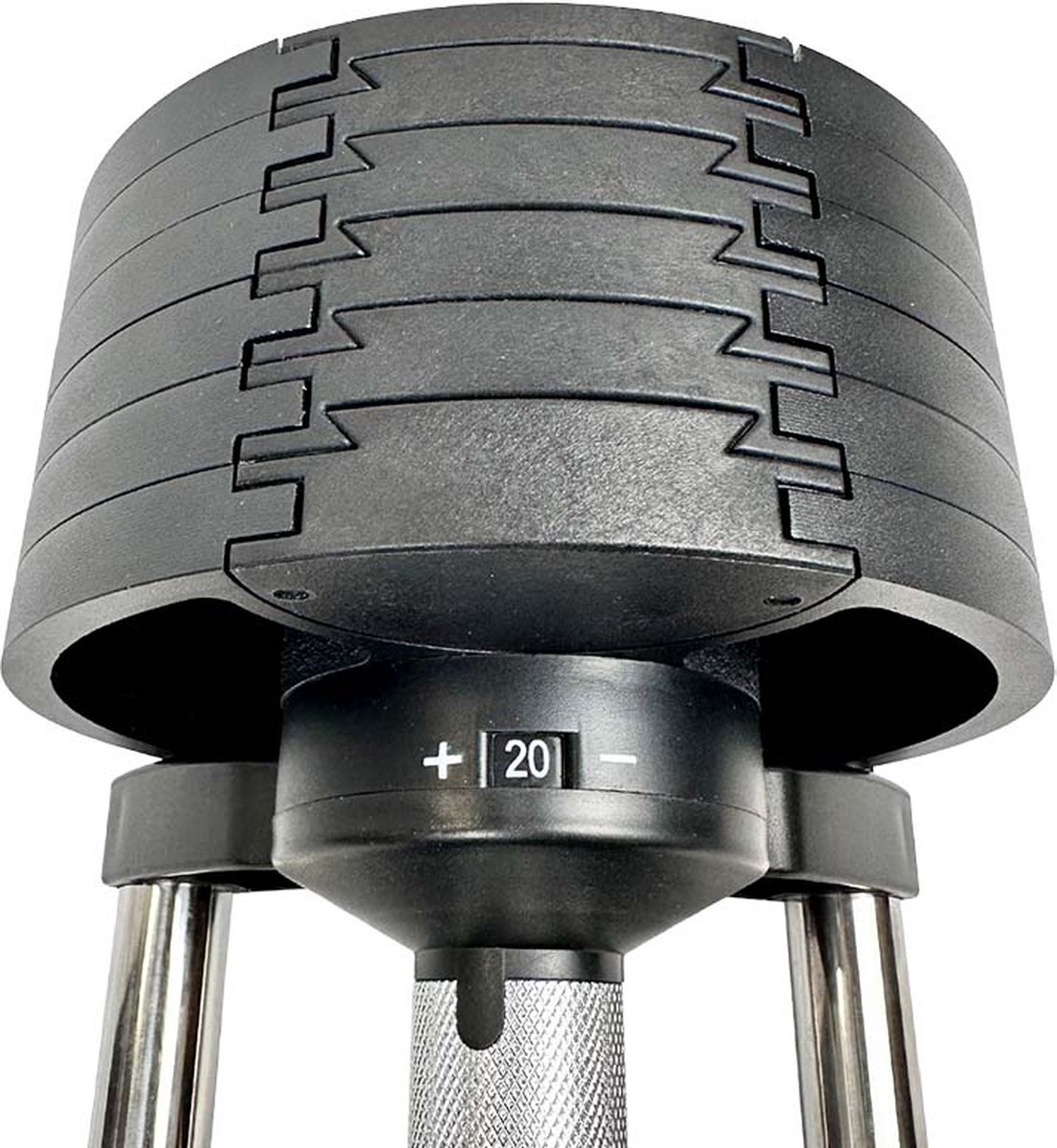 KRAKEN Verstelbare Dumbbell 20 KG | COMPACT Halterset Verstelbaar in Gewicht | Adjustable Fitness Dumbbell | Krachttraining Trainingshalter 20KG | COMPACTE versie dumbbell | UNIEK wordt smaller bij selectie | BETER Chest & Shoulders trainen – foto 4