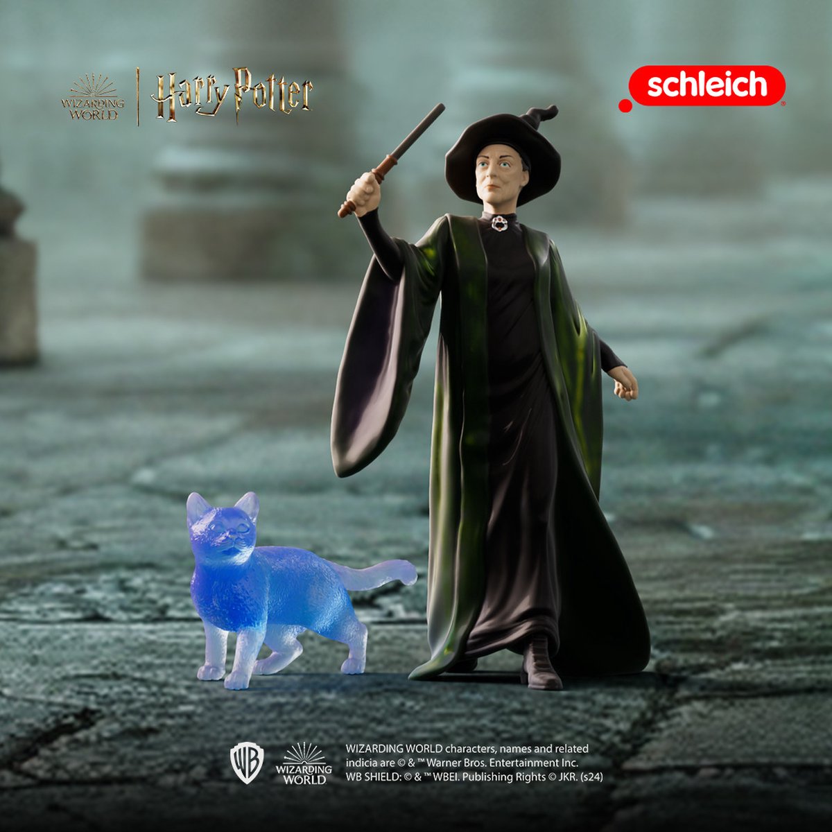 Schleich Harry Potter Professor Anderling & Patronus speelfiguur thumbnail 3