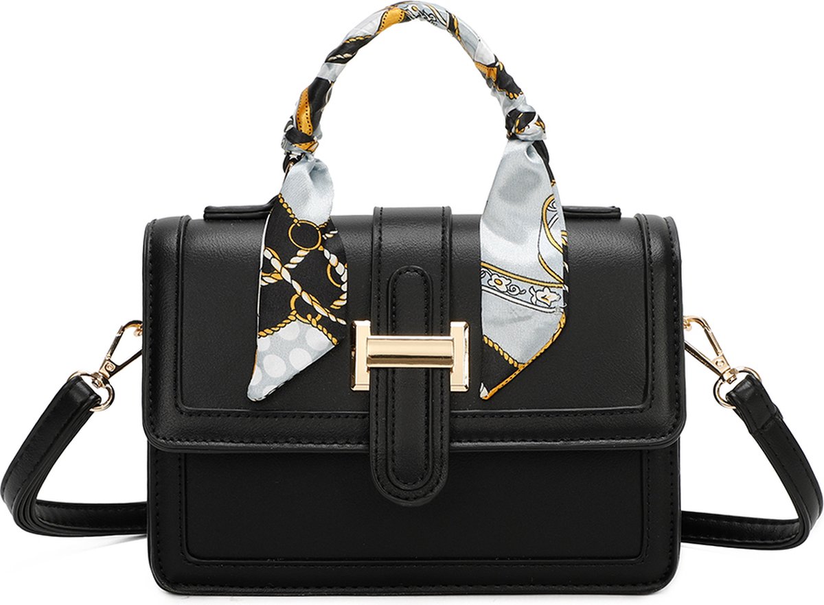 Alta Moda, Handtas Gracy met sjaalgreep, Zwart