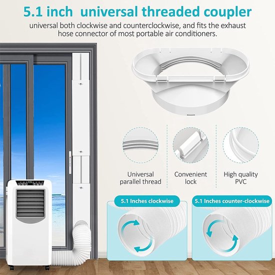Airco Raam Afdichtingsset - Raamafdichtingskit Voor Mobiele Airco Stof Efficiente Isolatie