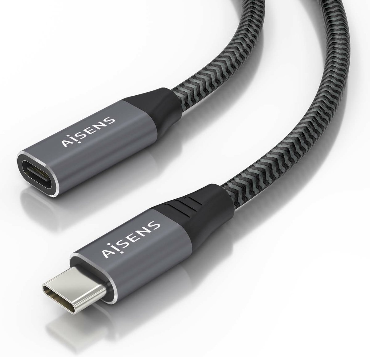 AISENS A107-0636 USB-kabel USB 3.2 Gen 2x2 2 m USB C Grijs