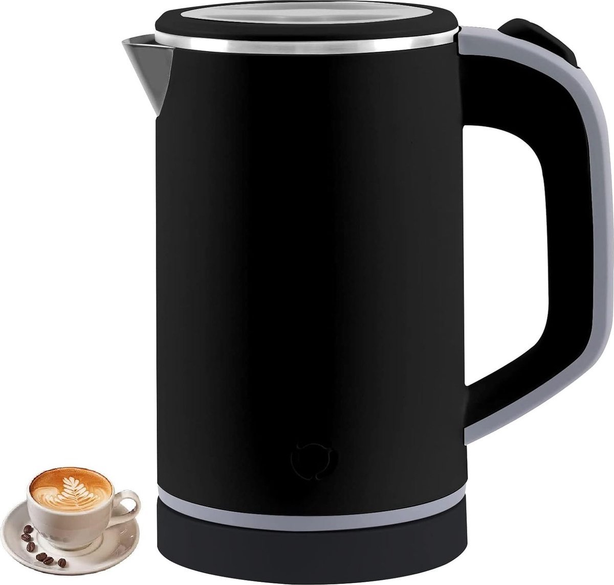 Draagbare Reiswaterkoker - Mini Kampeerwaterkoker - Compact en Efficiënt - Hittebestendige Handgreep - Automatische Uitschakeling - 1000W - 0,5 Liter Capaciteit - Roestvrij Staal en Kunststof - Ideaal voor Onderweg en Kamperen