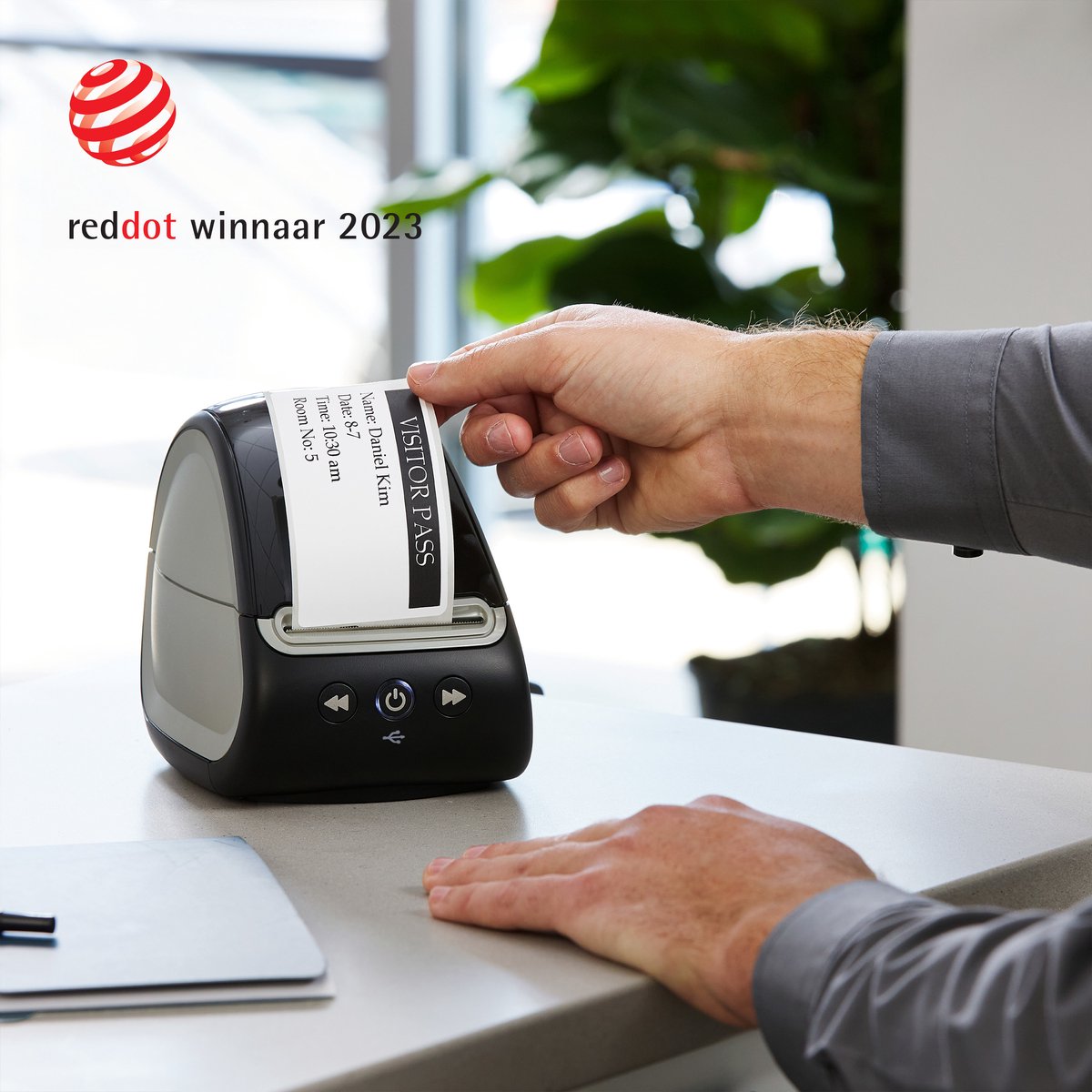 DYMO LabelWriter 550 Labelprinter | Labelmaker met direct thermisch printen | Automatische labelherkenning | Drukt adreslabels, verzendlabels, barcodelabels af en meer | Tweepolige EU-stekker — afbeelding 7